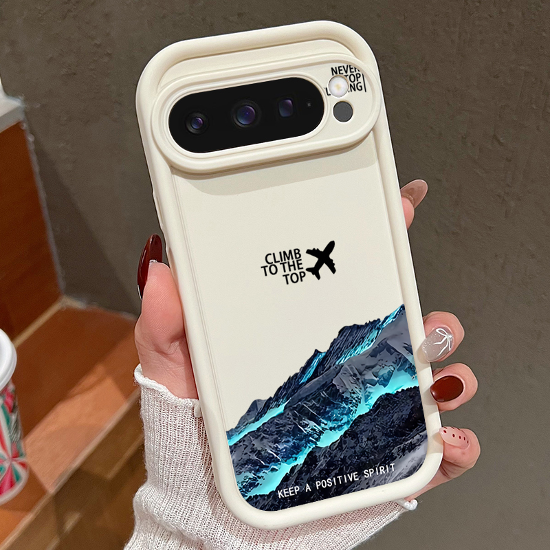 Google Pixel 9 - Custodia per telefono modello aeroplano Snow