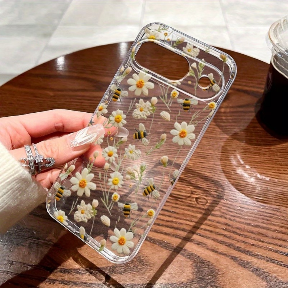 Google Pixel 9 - Custodia Morbida Trasparente con Motivo a